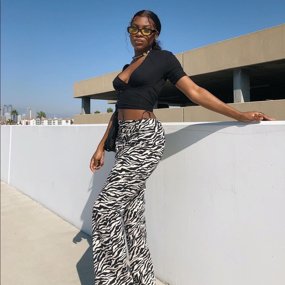 Zebra print motelrocks pants